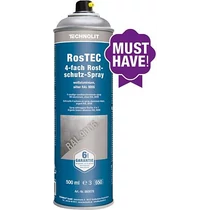 Rozsdagátló festékspray RosTEC - fehéralumínium RAL9006