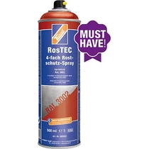 Rozsdagátló festékspray RosTEC - kárminvörös RAL3002