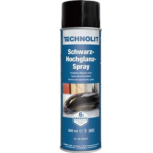 Magasfényű - fekete lakkspray, 500ml