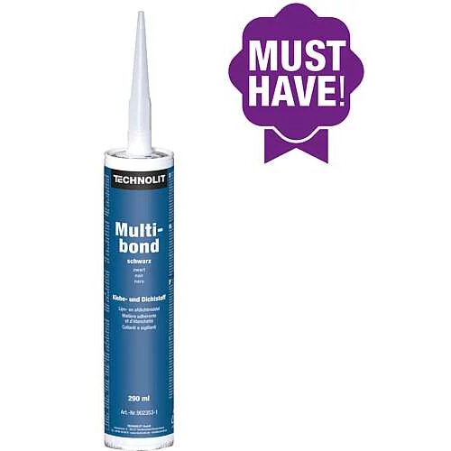 Fekete színű ragasztó 290 ml Multibond